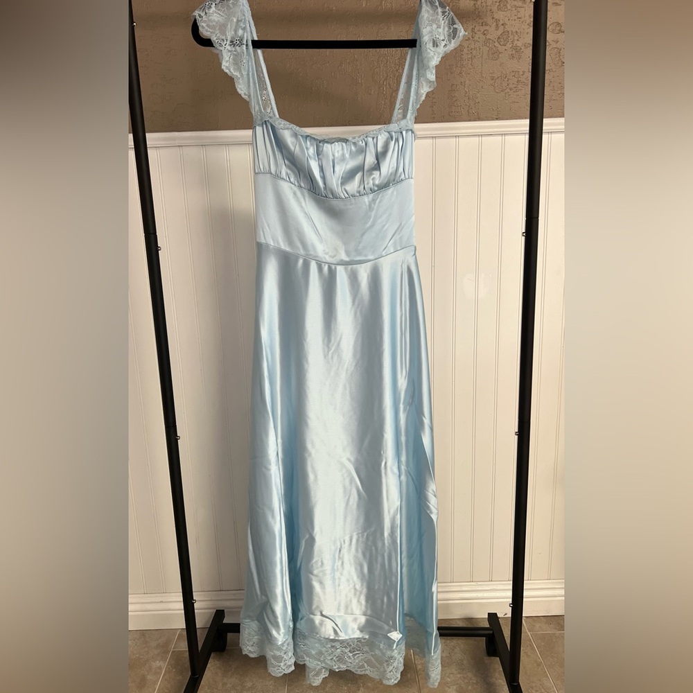 New satin bridesmaid dress, or formal dress. Size S